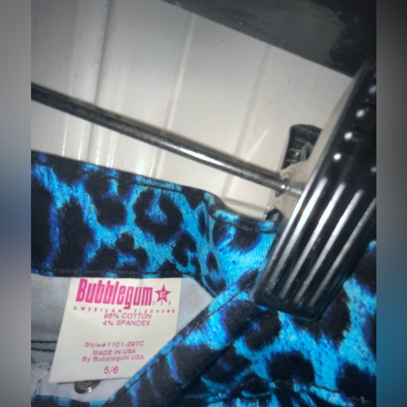 Super RARE BLUE bubblegum animal print pants - Picture 3 of 4